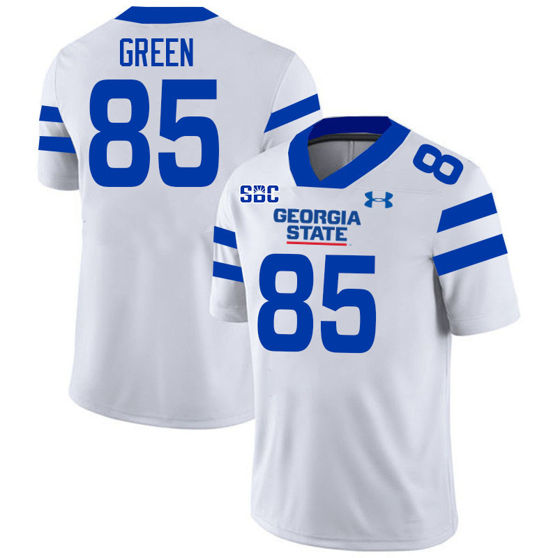 Georgia State Panthers #85 Ahmon Green College Football Jerseys Stitched-White